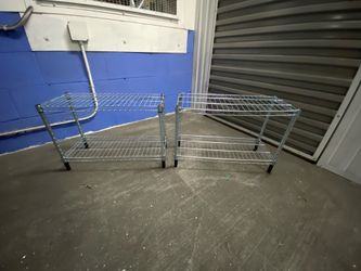 OMAR Stainless Steel Shelf Storage Unit, Galvanized, 24x10x16