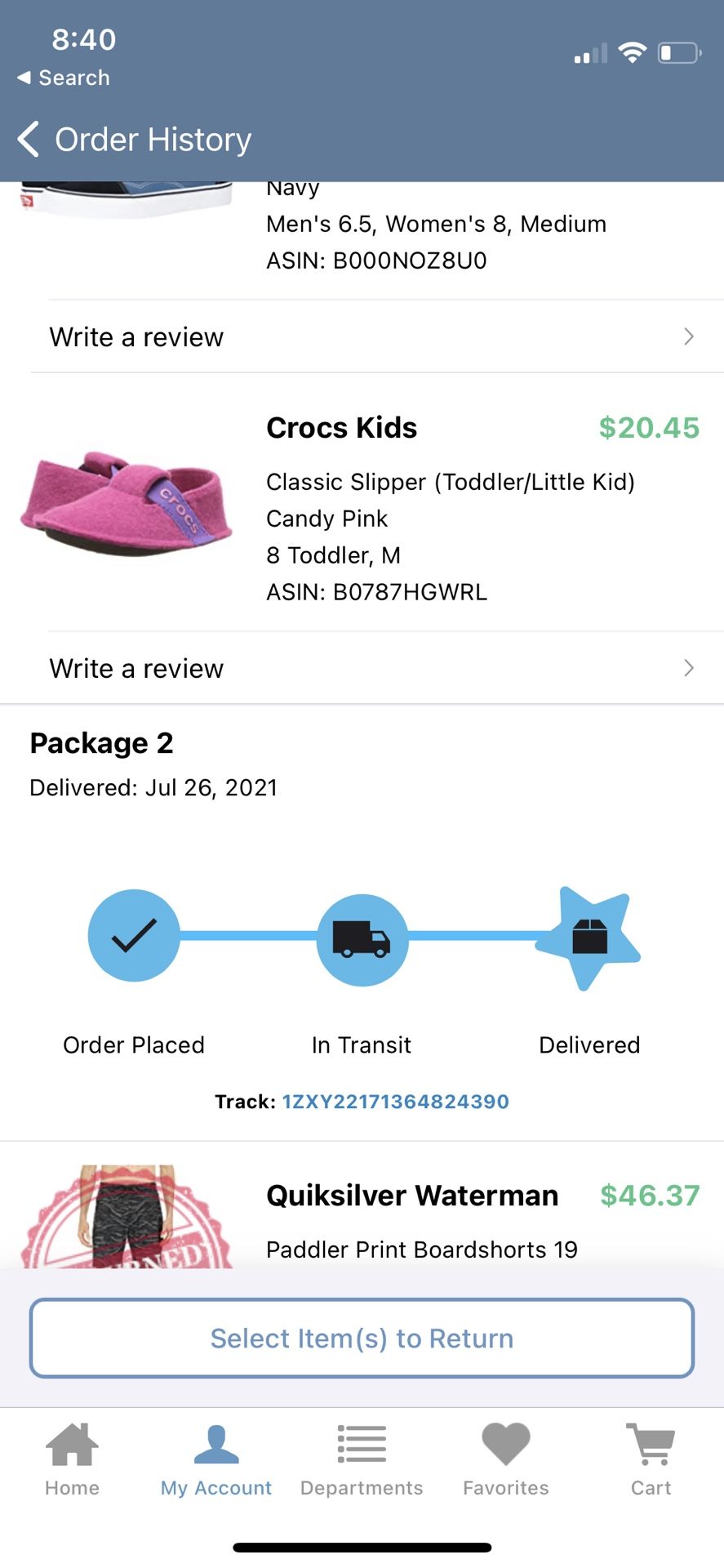 Pink Crocs Slippers Toddler (size 8)
