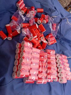 Red Thermal Label Rolls (3.5" x 3") (100 pieces)
