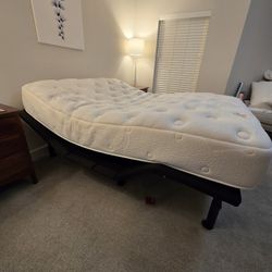 Motorized Adjustable Bed, Frame And Mattress.