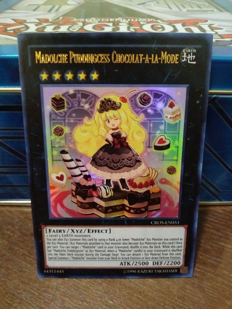 YUGIOH MADOLCHE PUDDINGCESS CHOCOLAT-A-LA-MODE ULTRA RARE MINT CONDITION!!!!