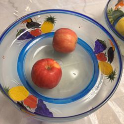 Hand Painted Glass Fuit Bowls - Fruteros 