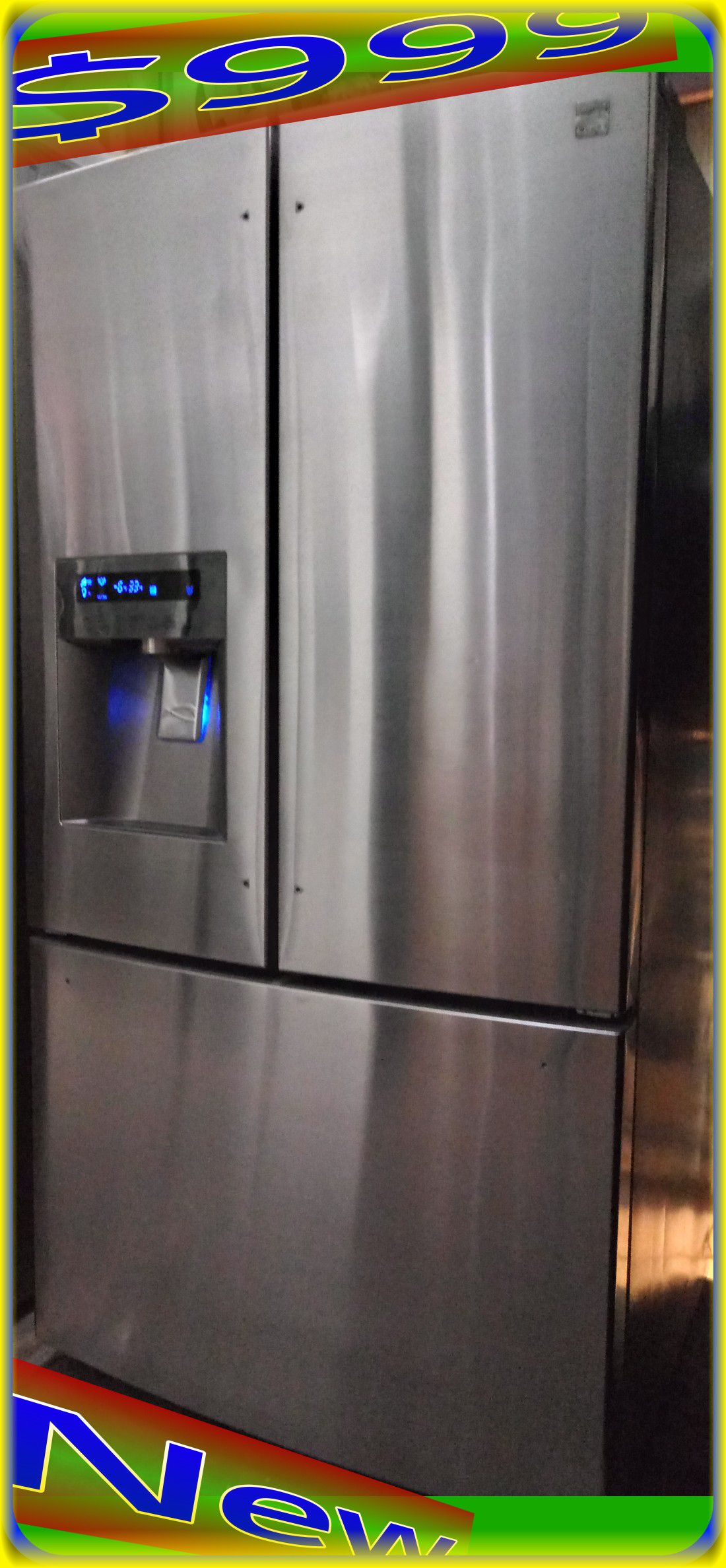 NEW Kenmore Elite by LG 31 cu. ft. French Door Refrigerator Fridge freezer Stainless steel with ice/water dispenser