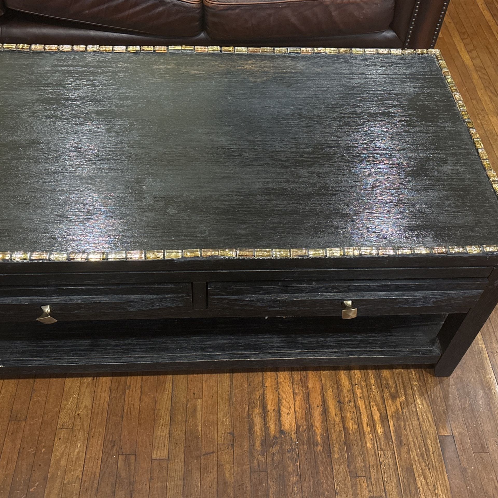 Large black Wood Coffee Table-Very Sturdy 