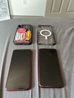 Two Red iPhone Xr’s 