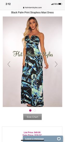Hot Miami style maxi dress (S)