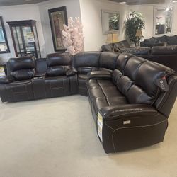 Brown Sectional 