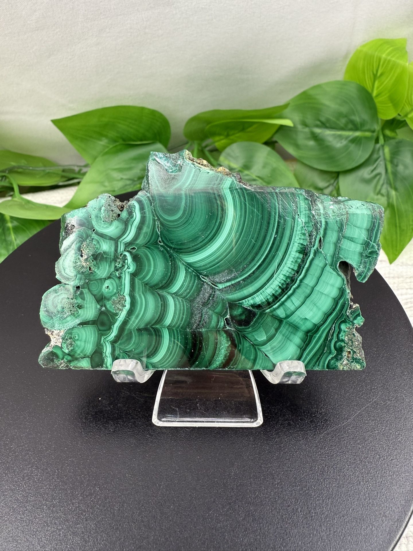 Rare Crystal Malachite Slab