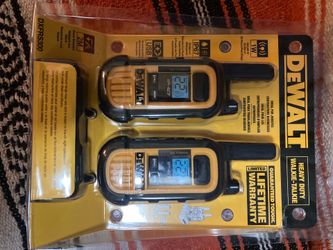 Unopened DeWalt Walkie-talkies