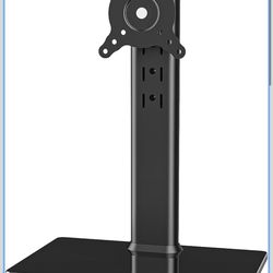 Soporte de escritorio independiente elevador de montaje para monitor de computadora LCD individual para pantalla de 13 a 32 pulgadas con giro, altura 
