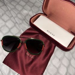 100% Authentic Gucci Aviator Unisex Sunglasses 