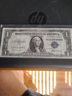 1935 F silver Certificate 1 dollar