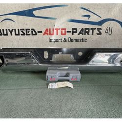 2019 - 2021 - 2022 - 2023 SILVERADO 1500 2500 3500 GMC SIERRA REAR BUMPER OEM AY06874