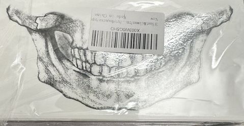 24 Sheet Halloween Skeleton FaceTattoos