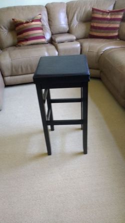 Black bar stool