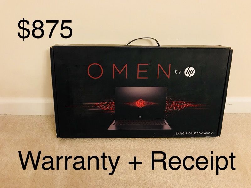 Brand New in box/ factory sealed - HP Omen 15-ax250wm laptop + Receipt + Warranty