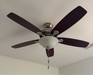 Ceiling Fan with Light Kit and Pull Chain