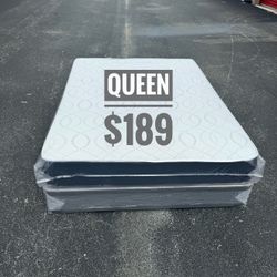 Queen Mattress Set – Medium – Brand New – Delivery Available 🚚