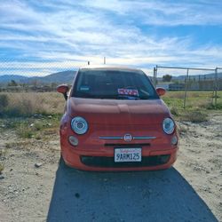 2015 RED FIAT FOR SALE SALVAGE TITLE