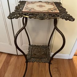 Ornate Brass antique fern table