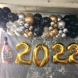 Happy New Year Balloon Decoration 