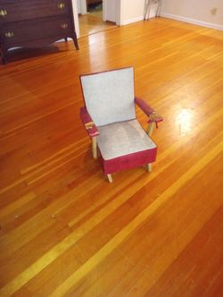 Mid Century Vinyl Childs Rocking Chair