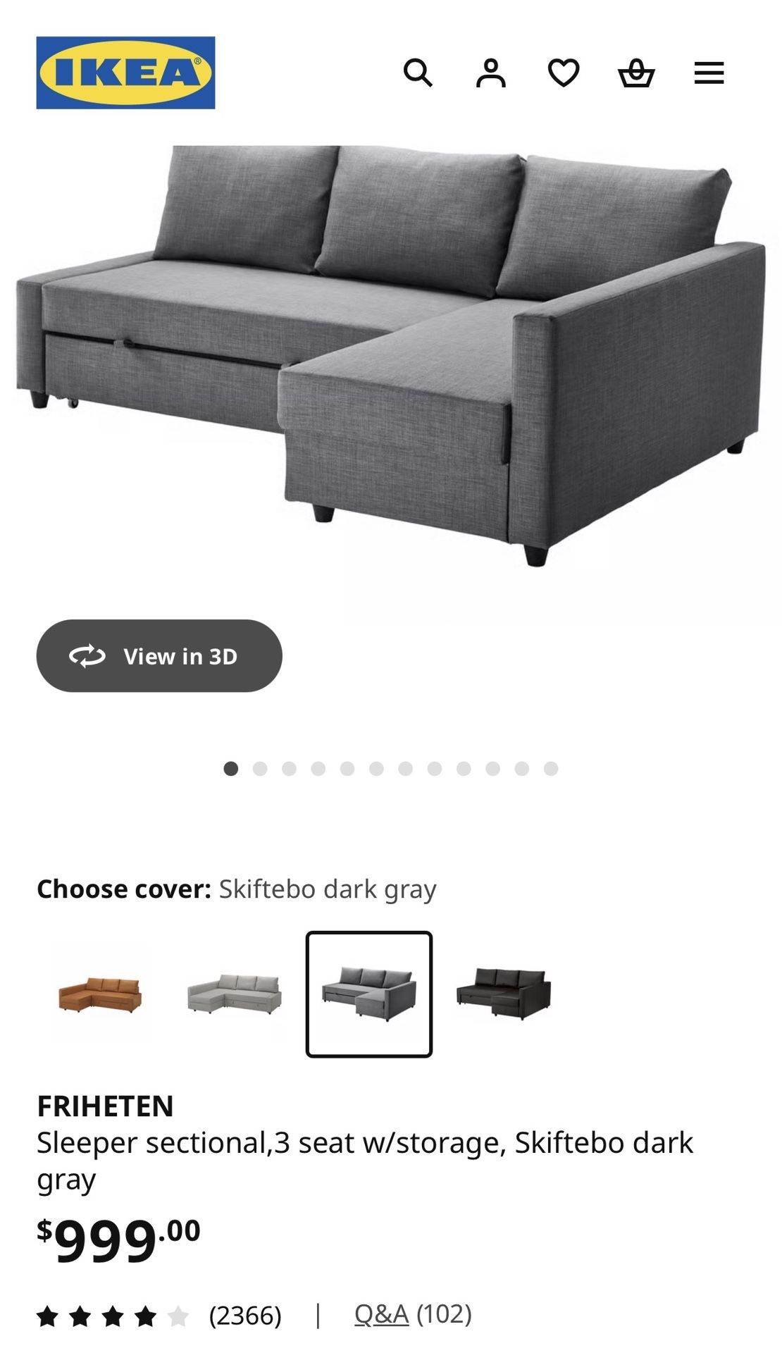 $650 Sleeper Sofa With Storage , Great For Small Apartments And Rooms To Save Space. Message Me For Details 