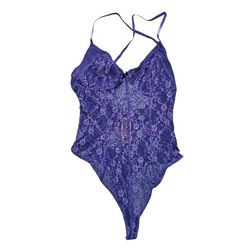FREE PEOPLE Intimately Free Lace Purple Bodysuit Womens XS