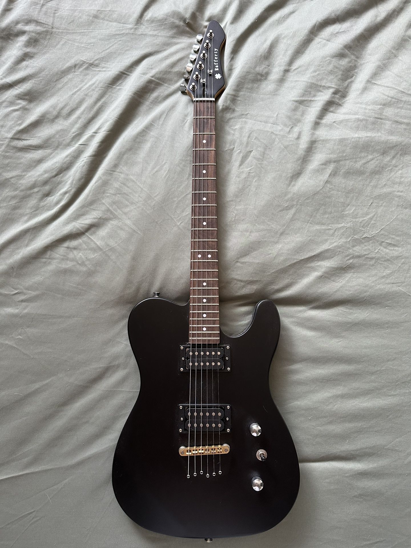 Rafferty Electric Guitar Black Tele