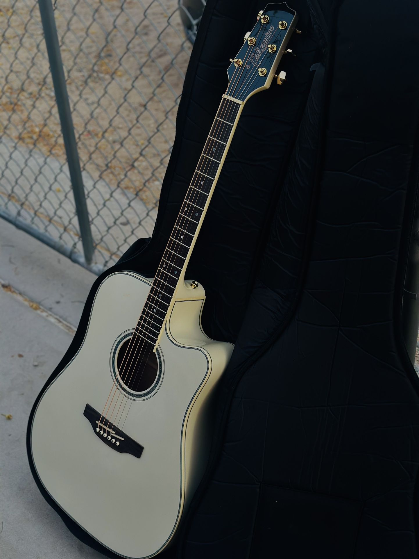 Brand New Takamine GD-37CE Pearl White