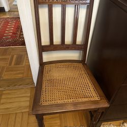 Antique 1890s Cane Dining Room Chair