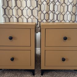 Wood Nightstands Refinished (2)