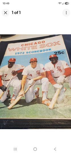 1972 Chicago White Sox Scorebook