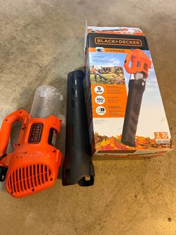 Black & Decker 9 AMP 140 MPH 450 CFM Corded Electric Handheld Axial Leaf Blower