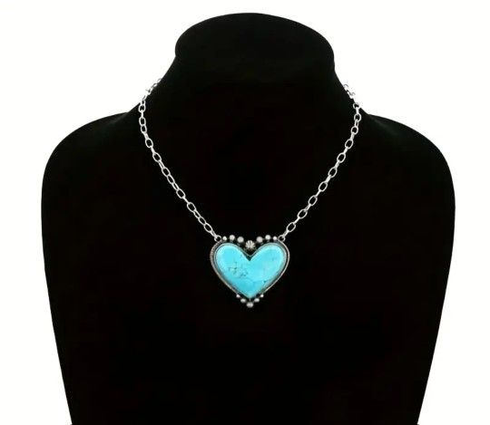 Heart Turquoise Necklace