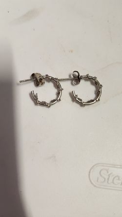 Silver With Rope Hoops