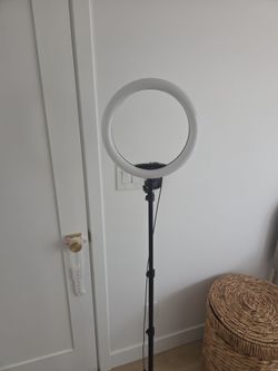 Free collapsible ring ligh lamp