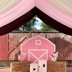 Barn Backdrop Photo Prop Party