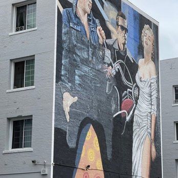 White Marilyn Monroe Inspired Wiggle Dress Like Photos for The Elvis, Marilyn & Schwarzenegger Icons Wall Mural