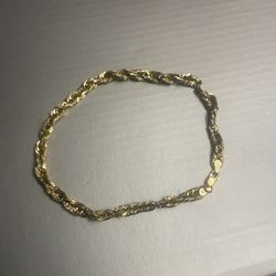 10k gold rope bracelet
