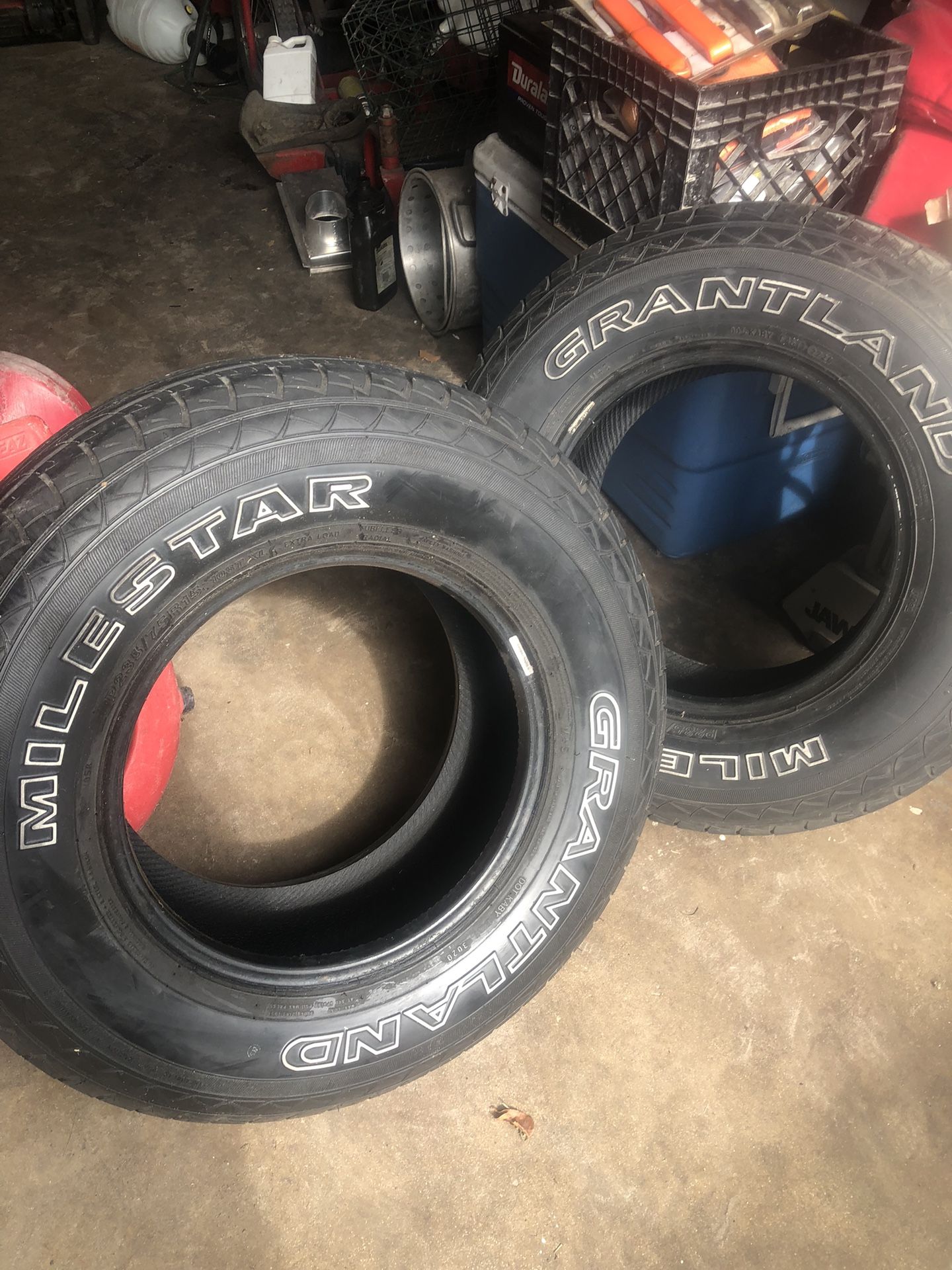 GRANTLAND MILESTAR P235/75/R15 Tires .