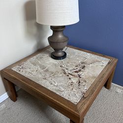 Oak & Marble side/Coffee Table