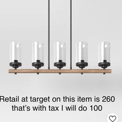 Pendant lighting for over table brand new in the box never opened