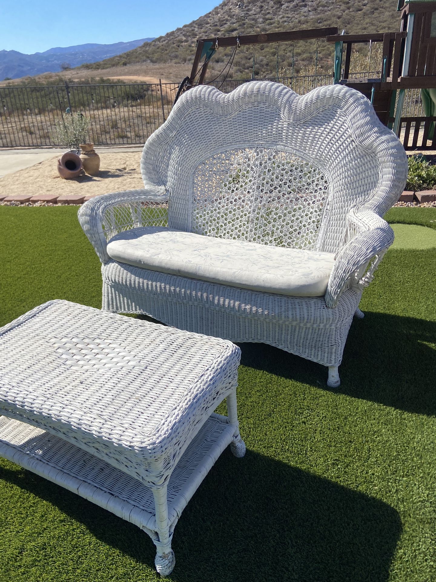 Vintage Wicker  Set
