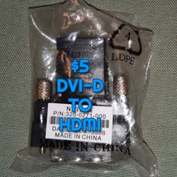 NVIDIA DVI-D TO HDMI.       $5