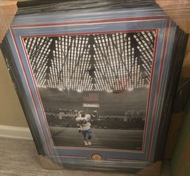 Signed Houston Oilers Earl Campbell photo AUTHENTIC