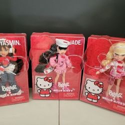 Bratz ❤️ Hello Kitty Dolls Yasmin Jade Cloe 2025 Sanrio Fashion Collaboration. Condition is New.