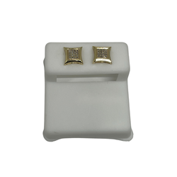 10k 0.10ct Diamond Heart Stud Screw Back Earing GCLA-033