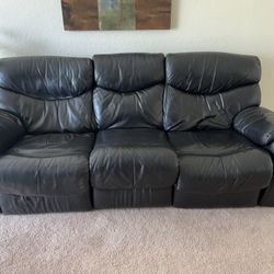 Black Leather Couch
