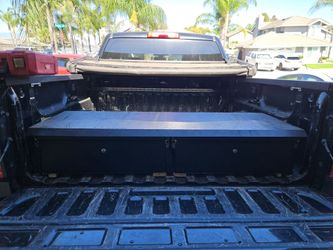 Truck bed metal drawers